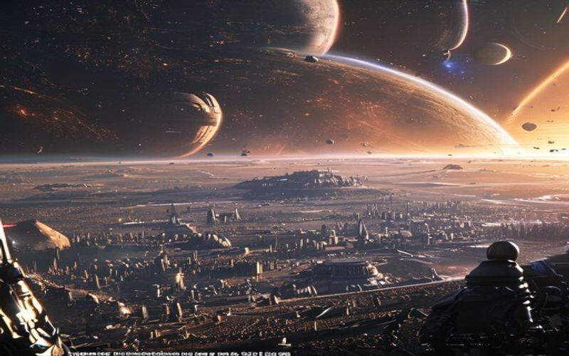 欧美大片2026年度科幻史诗巨制场景截图，宏大宇宙战场与主角特写交替呈现，画面震撼